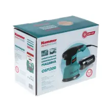 Эксцентриковая шлифмашина Hammer OSM300, 300 Вт, 125 мм