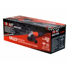 Անկյունային հղկող մեքենա 1240 Վտ, 125 մմ — BRAIT BAG125BL PRO