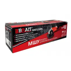 Անկյունային հղկող մեքենա 1050 Վտ, 125 մմ — BRAIT BAG125BRL PRO