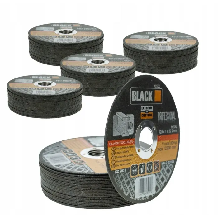 BLACK and BENSON - Մետաղ կտրող սկավառակ 125x1x22.2 մմ BLACK42503 - Black42503 - Երկաթ Կտրող Սկավառակներ