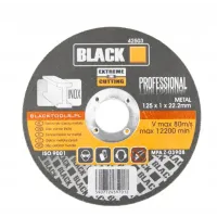 Մետաղ կտրող սկավառակ 125x1x22.2 մմ BLACK42503