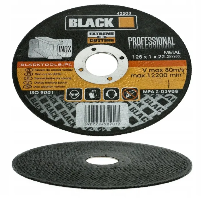 412֏ - Black42503 - 42503 - Մետաղ կտրող սկավառակ 125x1x22.2 մմ BLACK42503 BLACK and BENSON - Մետաղ կտրող սկավառակ 125x1x22.2 մմ BLACK42503 - Black42503 - Երկաթ Կտրող Սկավառակներ