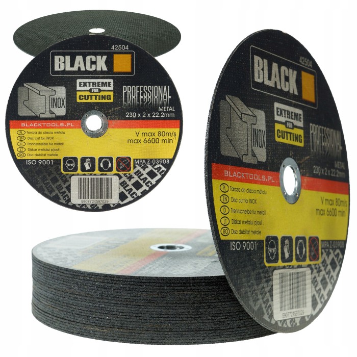 Black42504 կտրող սկավառակ բալգարկի համար 230 մմ 2 մմ