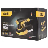 Эксцентриковая шлифмашина Deli DL-SG125-E3, 360 Вт, 125 мм