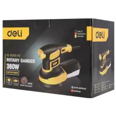 Эксцентриковая шлифмашина Deli DL-SG125-E3, 360 Вт, 125 мм