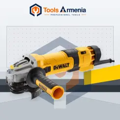 Անկյունային հղկող մեքենա 1500 Վտ, 125 մմ, արագության կարգավորմամբ Dewalt DWE4257-QS