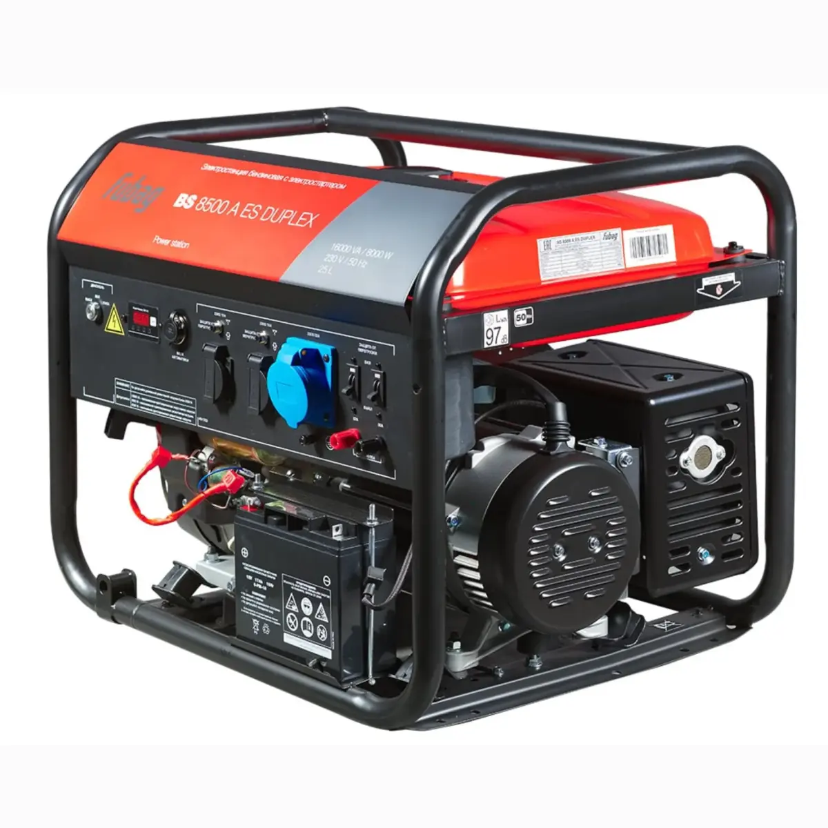 FUBAG BS 8500 A ES DUPLEX gasoline generator with 8.5 kVA maximum output