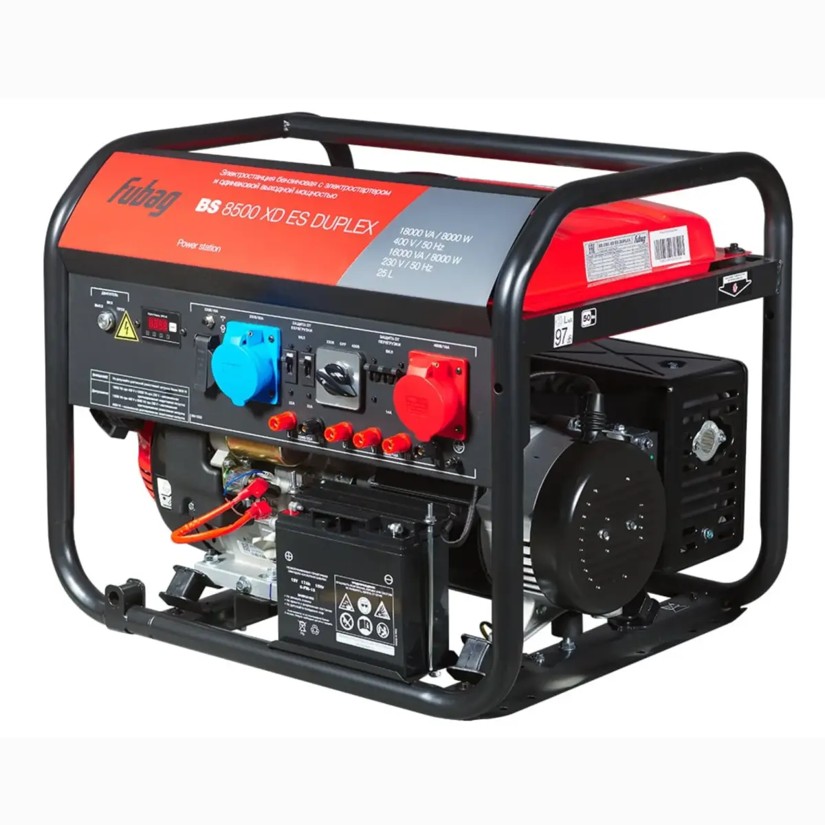 FUBAG BS 8500 XD ES DUPLEX gasoline generator with 8.5 kVA maximum output