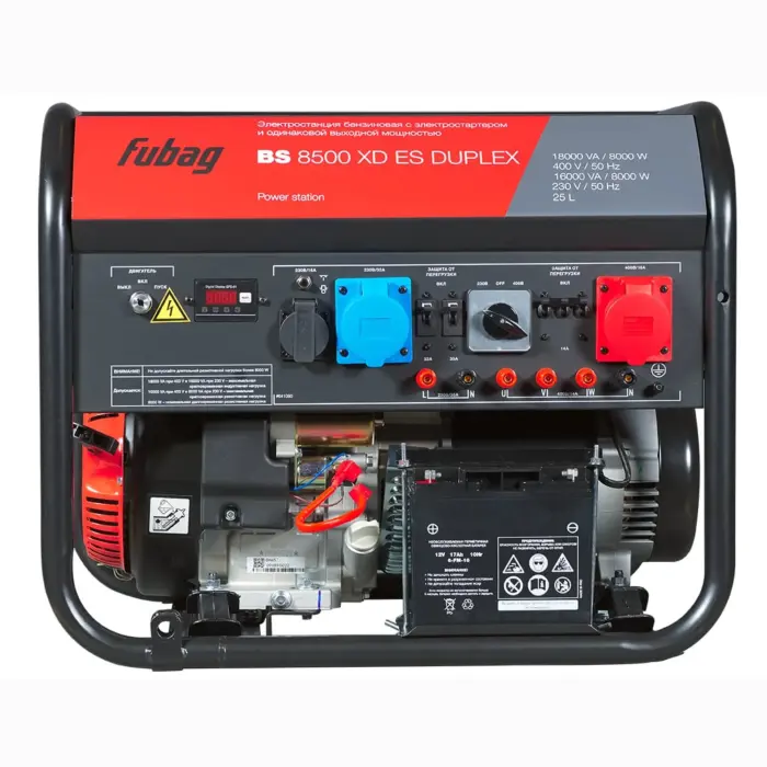 FUBAG BS 8500 XD ES DUPLEX gasoline generator with 8.5 kVA maximum output