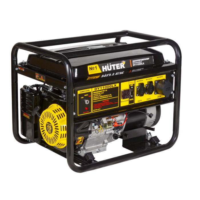 Huter - Բենզինային գեներատոր (մեկնարկիչով) 9000 Վտ Huter DY11000LX - Գեներատորներ