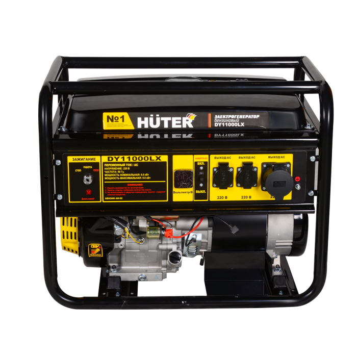 Huter - Բենզինային գեներատոր (մեկնարկիչով) 9000 Վտ Huter DY11000LX - Գեներատորներ