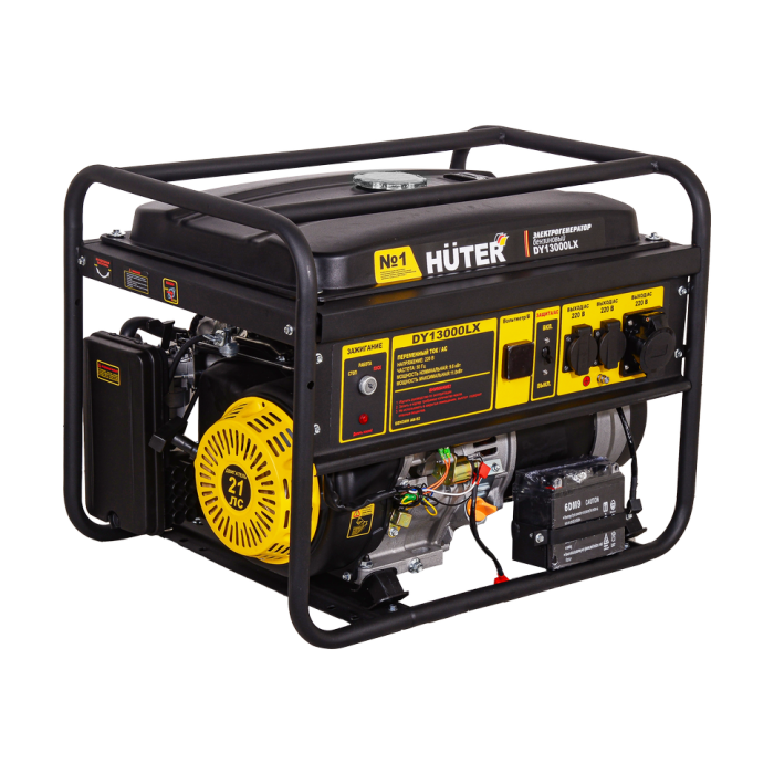 Huter - Բենզինային գեներատոր (մեկնարկիչով) 11000 Վտ Huter DY13000LX - Գեներատորներ