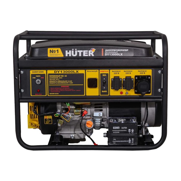 Huter - Բենզինային գեներատոր (մեկնարկիչով) 11000 Վտ Huter DY13000LX - Գեներատորներ