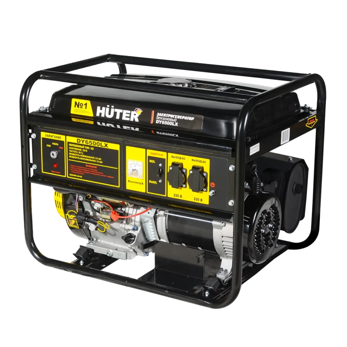 Huter - Բենզինային գեներատոր (մեկնարկիչով) 5500 Վտ Huter DY6500LX - DY6500LX - Գեներատորներ