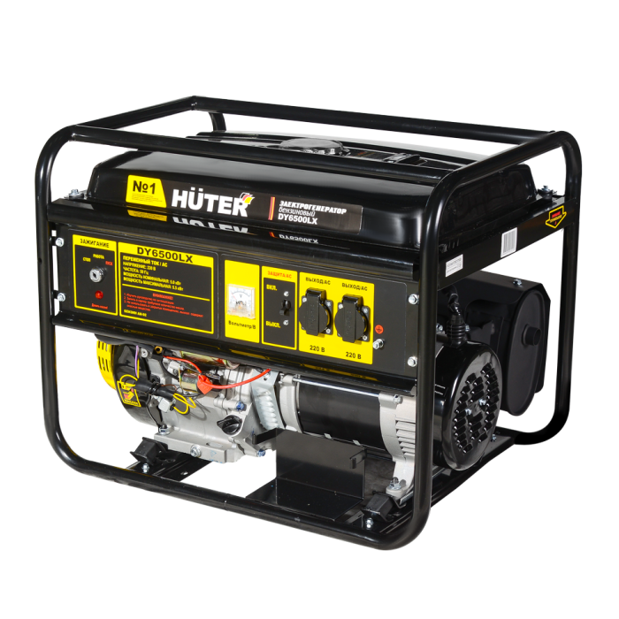 Huter - Բենզինային գեներատոր (մեկնարկիչով) 5500 Վտ Huter DY6500LX - DY6500LX - Գեներատորներ