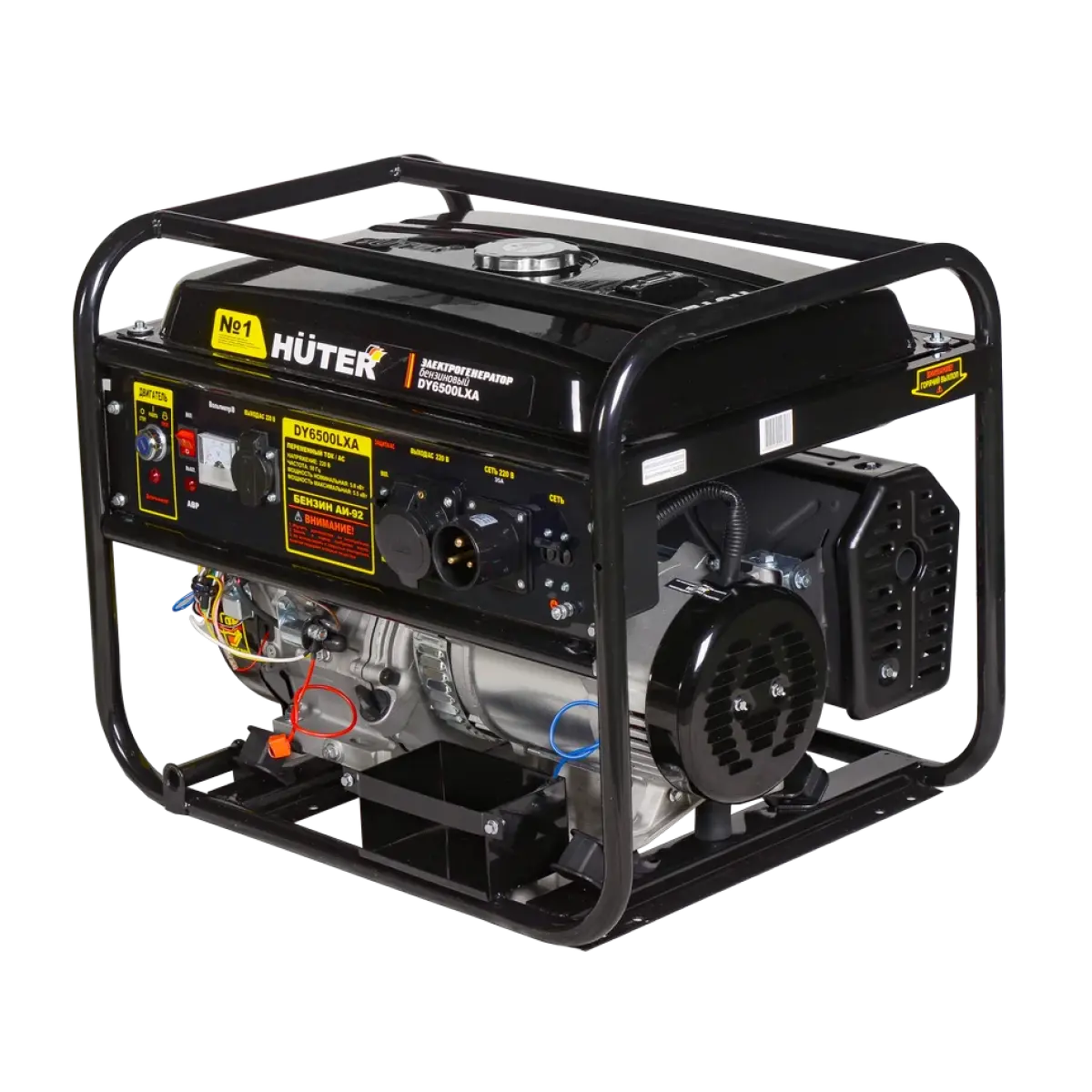 Huter - Բենզինային գեներատոր (մեկնարկիչով) 5500 Վտ Huter DY6500LXA Ավտոմատ փոխակերպման համակարգ -ԱՓՀ(ATS)-ով - DY6500LXA - Գեներատորներ