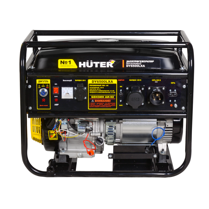 Huter - Բենզինային գեներատոր (մեկնարկիչով) 5500 Վտ Huter DY6500LXA Ավտոմատ փոխակերպման համակարգ -ԱՓՀ(ATS)-ով - DY6500LXA - Գեներատորներ