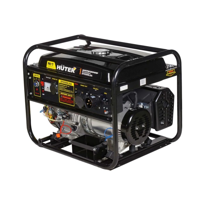 Huter - Բենզինային գեներատոր (մեկնարկիչով) 5500 Վտ Huter DY6500LXA Ավտոմատ փոխակերպման համակարգ -ԱՓՀ(ATS)-ով - DY6500LXA - Գեներատորներ