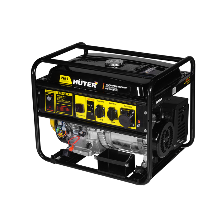 Huter - Բենզինային գեներատոր (մեկնարկիչով) 7000 Վտ Huter DY8000LX - DY8000LX - Գեներատորներ