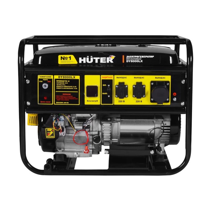 Huter - Բենզինային գեներատոր (մեկնարկիչով) 7000 Վտ Huter DY8000LX - DY8000LX - Գեներատորներ
