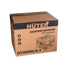 Բենզինային գեներատոր եռաֆազ (մեկնարկիչով) 2600 Վտ(220 Վ) /8000 Վտ(380 Վ) Huter DY9500LX-3