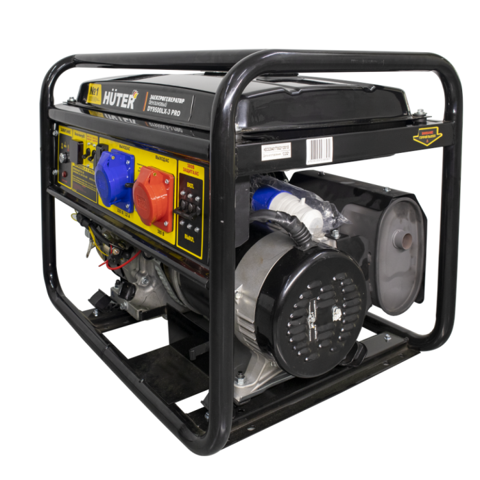 Huter - Բենզինային գեներատոր եռաֆազ (մեկնարկիչով) 8000 Վտ(220 Վ) /8500 Վտ(380 Վ) Huter DY9500LX-3PRO - Գեներատորներ