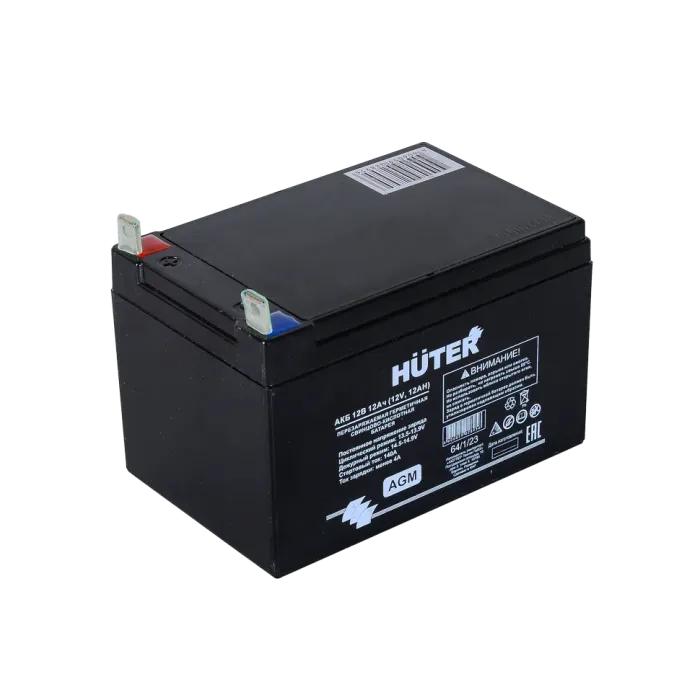 Huter - Գեներատորի մարտկոց 12 Վ 12 ԱԺ Huter 64/1/23 - Huter64/1/23 -