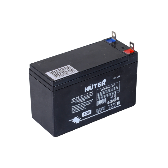 Huter - Գեներատորի մարտկոց 12 Վ 7 ԱԺ Huter 64/1/54 Վերալիցքավորվող մարտկոցներ