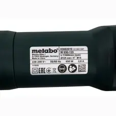 Metabo W 650-125 angle grinder — 650 W, 125 mm
