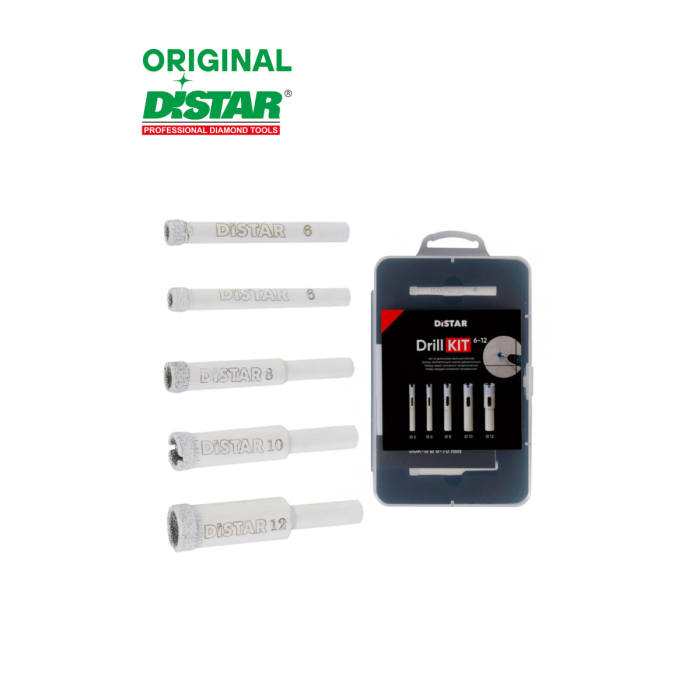 Набор алмазных коронок DrillKIT 6–12 мм Distar 80115429040 Набор алмазных коронок DrillKIT 6–12 мм Distar 80115429040