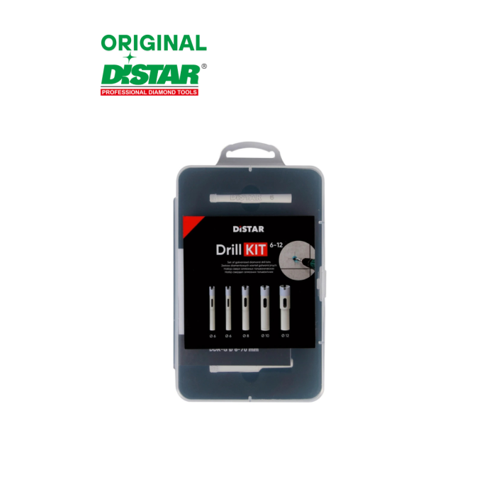  Набор алмазных коронок DrillKIT 6–12 мм Distar 80115429040