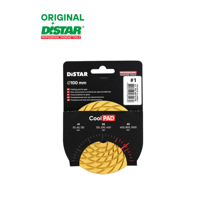 Круги алмазные полировальные 100 мм Distar CoolPAD 1 90238082018