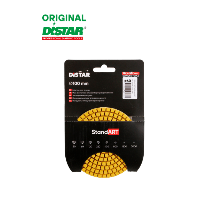 Круги алмазные полировальные 100 мм Distar №60 StandART 910278018056