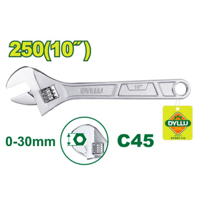 Adjustable wrench 250 mm (10 inches) DTAW1110