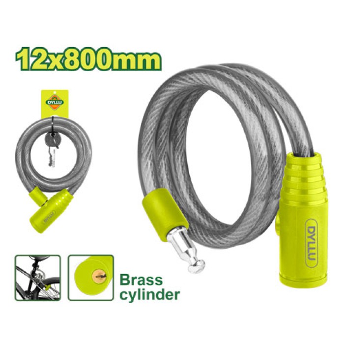 Bicycle lock 12x800 mm DTBK1108