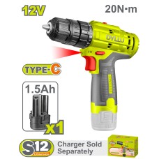 Cordless screwdriver (drill) 12 V / 1.5 A / 20 Nm / DTCDS520