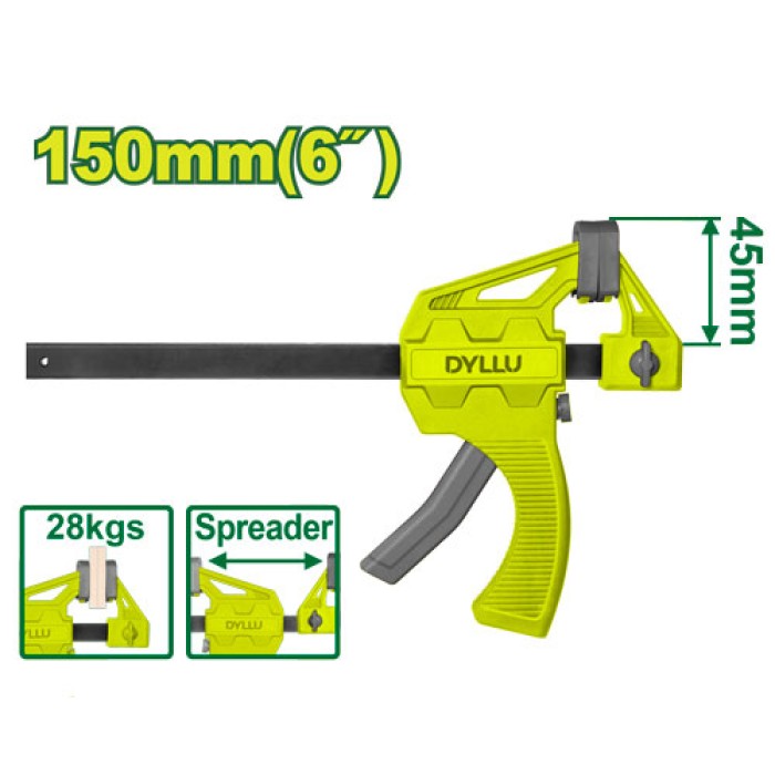 DYLLU - Արագ սեղմող ամրակ (Չափս  6) 150 մմ DTCP4386 - DTCP4386 - Ամրացնող սարքեր