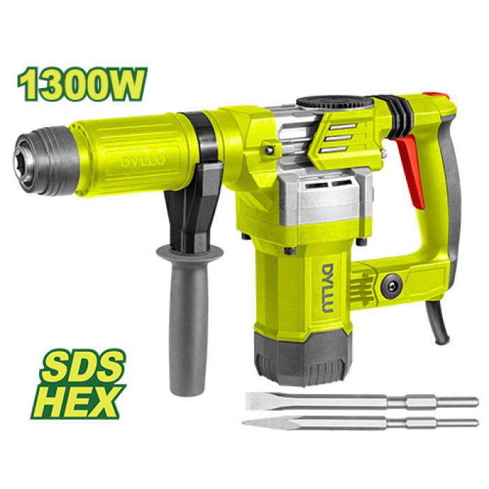 Electric Impact Hammer 1300V /SDS HEX/15 J/ DTDB1D45