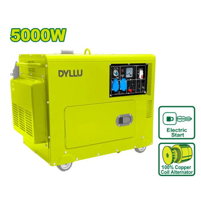 Silent diesel generator (with starter) 5000 W DTDG2A50