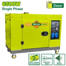 Silent diesel generator (with starter) 6500 W DTDG2A80