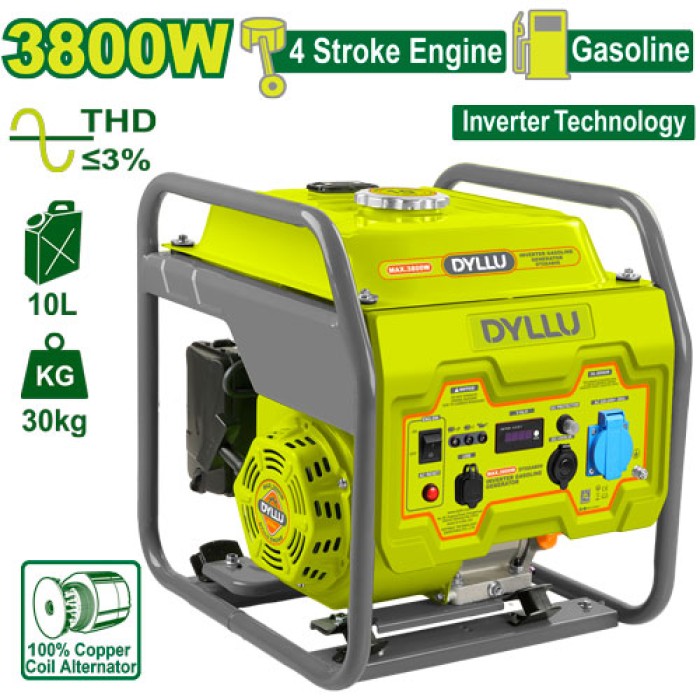 Inverter gasoline generator (with starter) 3800 W DTGEAB06