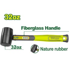 Rubber hammer 900g DTHM7307