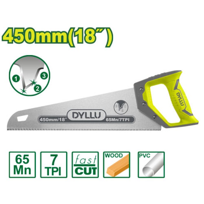 DYLLU - Սղոց փայտի համար 450 մմ DTHW8G18 - DTHW8G18 - Սղոցներ
