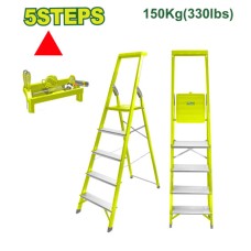 Steel and aluminium household ladder 5 steps DTLD1H05