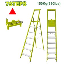 Steel and aluminium household ladder 7 steps DTLD1H07