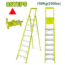 Steel and aluminium household ladder 8 steps DTLD1H08