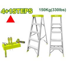 Aluminum single-sided ladder 4+1 steps DTLD2H04