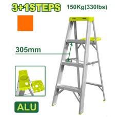 Aluminum single-sided ladder (with tool tray) 3+1 steps DTLD4H04