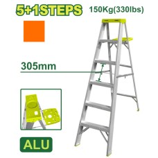 Aluminum single-sided ladder (with tool tray) 5+1 steps DTLD4H06