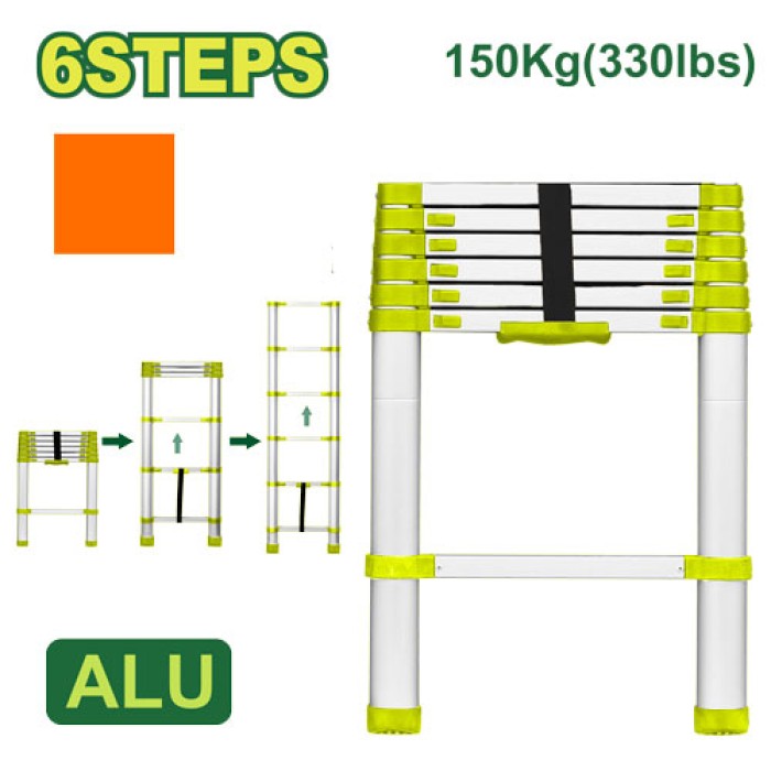 Telescopic ladder 6 steps DTLD5H06